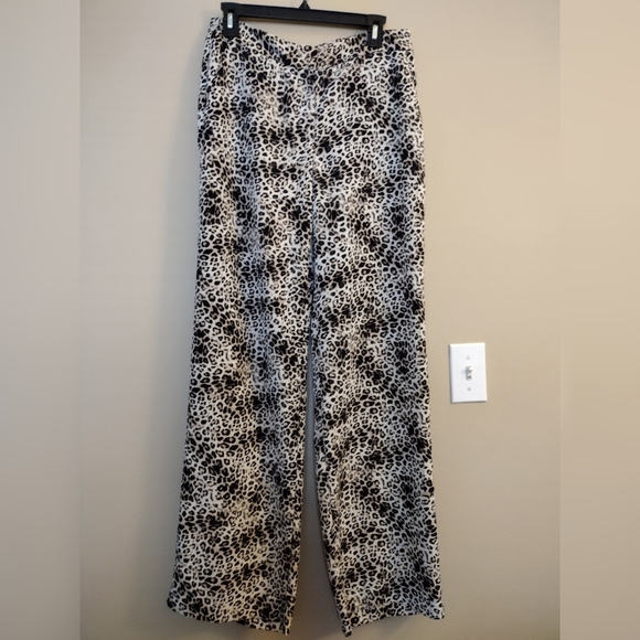 Vince Camuto high waist wide leg pants leopard print - Size 4 - Picture 3 of 8